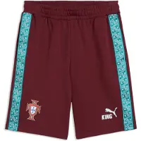 Puma Portugal KING Sweat Shorts Men, Football, Ruby Shimmer/Sea Glass, XL