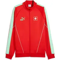 Puma Switzerland KING Anthem Jacket Men, Football, Red/Green Glimmer, S