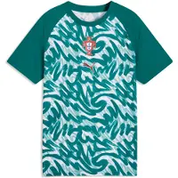Puma Portugal Warmup Jersey Youth, Football, Green Lagoon/Ruby Shimmer, 11-12Y