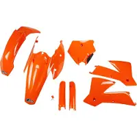 Ufo Ktm Sx/sx-f 2004-2004 Ktkit502f-127 Fork Protectors & Plastsett