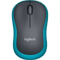 Logitech M185 - Mus - optisk - trådløs - 2.4 GHz - USB trådløs mottaker - blå