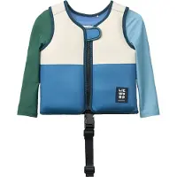 Liewood Svømmevest m. Ermer - 15–19 kg - Dove - Riverside multi - - OneSize - Svømmevest