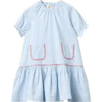 Copenhagen Colors Kjole - Sky Blue/Cream - - 5 år (110) - Kjole