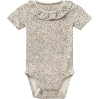 Sofie Schnoor Body k/e - DicteKB - Beige/Rosa m. Blomster - - 2 år (92) - Kortermet body