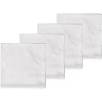 Södahl Stoffservietter 45x45 cm - 100% damaskvevet bomull - 4-pak - Tiles - Hvit
