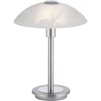 Paul Neuhaus Enova bordlampe, stålfarget