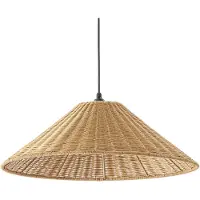 LUCANDE utendørs pendellampe Taniola, 1 lyskilde, konisk, Ø 60 cm