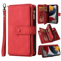 Mtp Products Multipurpose Serie iPhone 14 Lommebok-deksel - Rød
