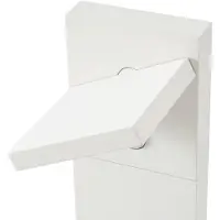 LUCANDE LED-gatelampe Silvan, hvit, 100 cm, sensor, IP54