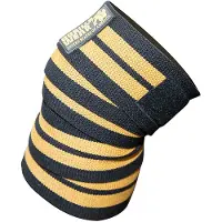 Gorilla wear Knee Wraps, black/red, 2.5 m