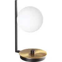 Ideal Lux bordlampe Birds, svart/messing, høyde 26 cm, metall