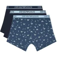 Emporio Armani for man. EM000371_AF20669 Set 3 Core Logobanda boxers blue (M), Homewear, Cotton, Navy