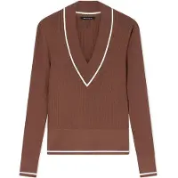 Armani Exchange for woman. XW002242AF10352U6136 V neck jumper brown (XL), Casual, Viscose, Long sleeve
