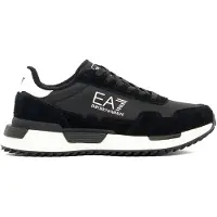 Emporio Armani unisex. 7X000380_AF19175 Vintage Sneakers Black (47 1/3), Flat, Laces, Sport