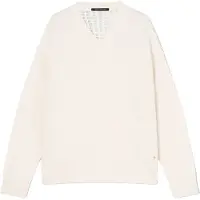 Armani Exchange for woman. XW001904AF21574U1003 V-neck jumper white (S), Casual, Cotton, Long sleeve