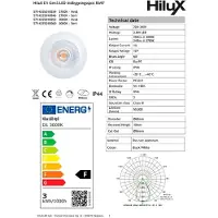 HiluX D1 Gen3 - Full Spectrum LED Recessed spot - 2.8W - Ra97 3000K - White
