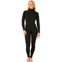 Rip Curl Dawn Patrol 3/2 Mm Gb Dame Våtdrakt I Neopren Med Glidelås I Brystet Og Lange Ermer