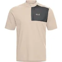 Jack Wolfskin Sucol Halv Glidelås Kort Ermet T-skjorte