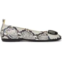 Wonders for woman. A-86120_4726_6284 Fei Leather Ballerinas white (39), Flat, None, Casual, Animal Print, Classic
