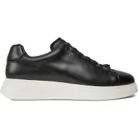 BOSS for man. 50497887 Bulton Leather Sneakers black (41), Flat, Laces, Casual