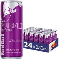 Red Bull 24 x Energidrikk Brett 250 ml Purple Edition Skogsbær