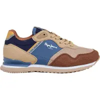 Pepe Jeans for boy. PBS400012 Trainers London Sight brown (33), Flat, Laces, Casual, children's fashion