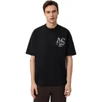 All Saints for man. M031PE Mixtape T-shirt black (L), Casual, Cotton, Short sleeve