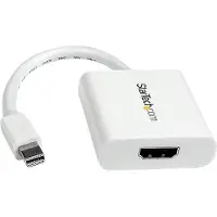 StarTech.com Startech Mini DisplayPort to HDMI Video Adapter Converter 1920x1200 - White Mini DP to HDMI Adapter M/F (MDP2HDW) - Video adapter - Mini DisplayPort hann til HDMI hunn - 17 cm - hvit
