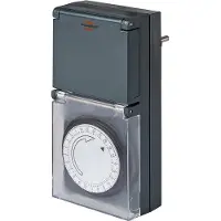 Brennenstuhl Mekanisk tidsur MZ 44 EN IP44, svart