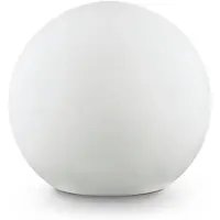 Ideal Lux Sole lampe med jordspyd, hvit, plast, Ø 30 cm