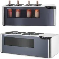Arctic Arktic vin-kjøler med to soner, justerbar for 8 flasker LED 60 W