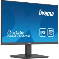 Iiyama ProLite XU2793HS-B7 - LED-skjerm - 27 - 1920 x 1080 Full HD (1080p) @ 100 Hz - IPS - 300 cd/m² - 1300:1 - 1 ms - HDMI, DisplayPort - høyttalere - svart, matt