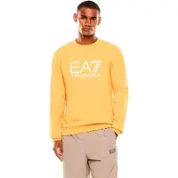EA7 for man. 7M002278_AF22266 Core Identity gold sweatshirt (L), Casual, Green, Cotton, Short sleeve