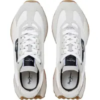 Pepe Jeans for man. PMS600024 Trainers Archer Mesh white (41), Flat, Laces, Casual