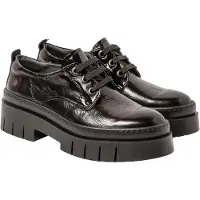 Art for woman. 119521301003_001 Leather Shoes 1952 Amberes black (36), 3 to 5 cm, Laces, Casual