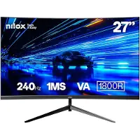Nilox Nxm27crv2402 27´´ Full Hd Va Led 240hz Buet Spillskjerm