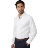 Profuomo Hadleigh Royal Twill No. 6 skjorte i hvit Hvit Størrelse