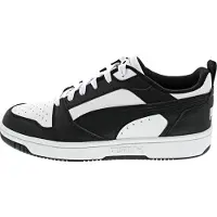Puma Rebound V6 Low Sneakers, Shoes, White/Black/White, 46