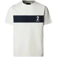 Hackett London for man. HM5000094 Heritage T-shirt white panel (L), Casual, Cotton, Short sleeve