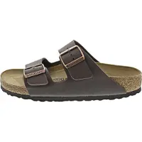 Birkenstock for woman. 51703 Brown Leather Arizona Birko Flor Sandals (Narrow Fit) (41), Flat, None, Casual