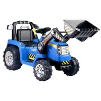Lean Sport Lean Cars Elektromobilis traktorius-ekskavatorius ZP1005, mėlynas