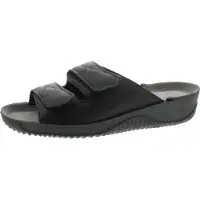 Rohde dameslippers - Svart lær - Sandaler