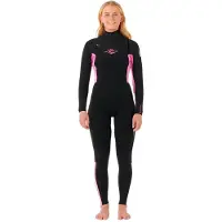 Rip Curl Dawn Patrol 3/2 Mm Gb Dame Våtdrakt I Neopren Med Glidelås I Brystet Og Lange Ermer