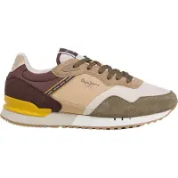Pepe Jeans for man. PMS400030 London Soft green trainers (44), Flat, Laces, Casual