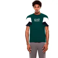 Emporio Armani for man. 7M001603_AF12503 Summer Block T-shirt green (XXL), Blue, Casual, Cotton, Short sleeve