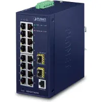 Planet IGS-4215-16T2S Industrial L2/L4 16-Port 10/100/1000T + 2-Port 100/1000X SFP Managed Switch