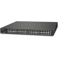 Planet UPOE-2400G - hub - 24 ports - Managed - rack-mountable USB-hub - 24 porter - Svart