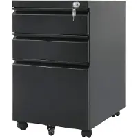 Macleans MC-850 - Pidestall - mobil - 3 skuffer - metall - svart