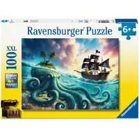 Ravensburger Puslespill - 100 Brikker XXL - Pirat Treasure - - OneSize - Puslespill