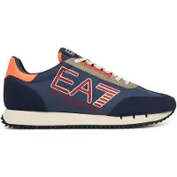 EA7 unisex. 7X000541_AF18609 Trainers Black & White Vintage navy (43 1/3), Blue, Fabric, Laces, Sport